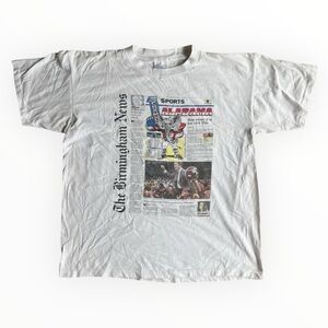 Vtg Alabama Crimson Tide 1992 National Championship Shirt Birmingham News